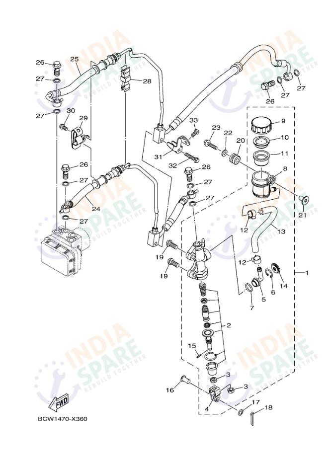 REAR MASTER CYLINDER